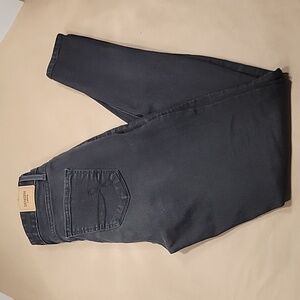 Levi's Denizen Black Skinny Leg Jeans, Size 26, GUC
